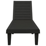 Ležaljke za sunčanje 2 kom crne 155x58x83 cm od polipropilena 364148