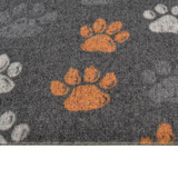 Kuhinjski tepih perivi s uzorkom šapa 60 x 300 cm baršunasti 136575