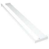 Pregrada za tuš s policom krom 90x195 cm staklo ESG i aluminij 3185498