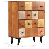 Komoda od masivnog bagremovog drva 60 x 30 x 75 cm 247681 Komoda od masivnog bagremovog drva 60 x 30 x 75 cm 247681
