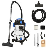 Usisivač za mokro i suho čišćenje 1200 W 30 L srebrni 152916