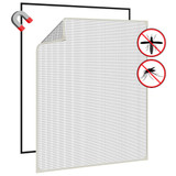 Magnetski prozorski zaslon protiv insekata bijeli 100x120 cm 153851