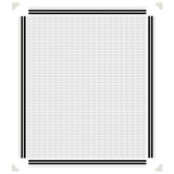 Magnetski prozorski zaslon protiv insekata bijeli 100x120 cm 153851