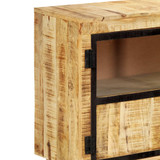 Komoda smeđe-crna 160x30x80 cm od masivnog grubog drva manga 247994 Komoda smeđe-crna 160x30x80 cm od masivnog grubog drva manga 247994
