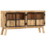 Komoda smeđe-crna 160x30x80 cm od masivnog grubog drva manga 247994 Komoda smeđe-crna 160x30x80 cm od masivnog grubog drva manga 247994