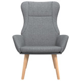 Stolica za opuštanje od tkanine svjetlosiva 341394