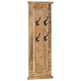 Vješalice za kapute 2 kom od masivnog drva manga 38 x 100 cm 337853