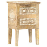 Ručno obojeni noćni ormarić 40 x 30 x 60 cm masivno drvo manga 286161