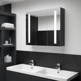 LED kupaonski ormarić s ogledalom 89 x 14 x 62 cm 325544 LED kupaonski ormarić s ogledalom 89 x 14 x 62 cm 325544