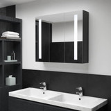 LED kupaonski ormarić s ogledalom 89 x 14 x 62 cm 325544 LED kupaonski ormarić s ogledalom 89 x 14 x 62 cm 325544