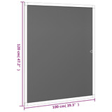 Prozorski zaslon protiv insekata bijeli 100 x 120 cm 153832