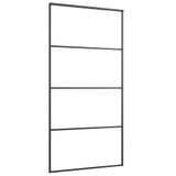 Klizna vrata od aluminija i stakla ESG 102,5 x 205 cm crna 149481