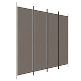 Sobna pregrada s 4 panela antracit 200 x 220 cm od tkanine 350200 Sobna pregrada s 4 panela antracit 200 x 220 cm od tkanine 350200