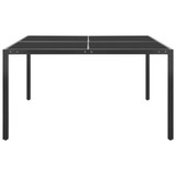 Vrtni stol antracit 130 x 130 x 72 cm od čelika i stakla 313093