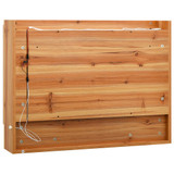 LED kupaonski ormarić s ogledalom boja hrasta 80x15x60 cm MDF 323606