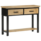 Konzolni stol 110 x 30 x 75 cm od masivnog grubog drva manga 351618 Konzolni stol 110 x 30 x 75 cm od masivnog grubog drva manga 351618