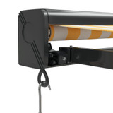 Tenda na uvlačenje žuto-bijela 3 x 2,5 m od tkanine i aluminija 3154556