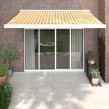 Tenda na uvlačenje žuto-bijela 3,5 x 2,5 m tkanina i aluminij 3154532