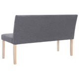 Klupa od poliestera 139,5 cm svjetlosiva 281335 Klupa od poliestera 139,5 cm svjetlosiva 281335