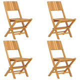 Sklopive vrtne stolice 4 kom 47x61x90 cm od masivne tikovine 3155058
