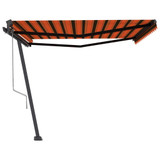 Samostojeća automatska tenda 450x350 cm narančasto-smeđa 3069850