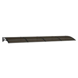 Nadstrešnica za vrata crna 400 x 100 cm polikarbonatna 153602