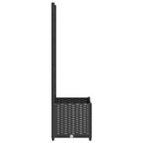 Vrtna sadilica s rešetkom crna 40 x 40 x 136 cm PP 318269