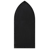 Vrtno ogledalo crno 70 x 30 cm željezno za vanjsku upotrebu 318356
