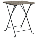 Sklopivi bistro stol sivi 55 x 54 x 71 cm od poliratana 319985