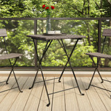 Sklopivi bistro stol sivi 55 x 54 x 71 cm od poliratana 319985