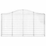 Lučne gabionske košare 2 kom 200x30x100/120cm pocinčano željezo 3145430 Lučne gabionske košare 2 kom 200x30x100/120cm pocinčano željezo 3145430