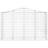 Lučne gabionske košare 11kom 200x50x120/140cm pocinčano željezo 3145670