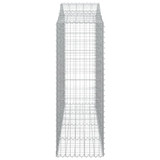 Lučne gabionske košare 7 kom 200x50x140/160cm pocinčano željezo 3145687 Lučne gabionske košare 7 kom 200x50x140/160cm pocinčano željezo 3145687