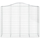 Lučne gabionske košare 18kom 200x50x160/180cm pocinčano željezo 3145717 Lučne gabionske košare 18kom 200x50x160/180cm pocinčano željezo 3145717