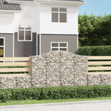 Lučne gabionske košare 30 kom 200 x 50 x 140/160 cm željezne 3145699