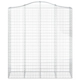 Lučne gabionske košare 5 kom 200x50x220/240cm pocinčano željezo 3145769 Lučne gabionske košare 5 kom 200x50x220/240cm pocinčano željezo 3145769