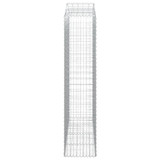 Lučne gabionske košare 4 kom 200x50x220/240cm pocinčano željezo 3145768 Lučne gabionske košare 4 kom 200x50x220/240cm pocinčano željezo 3145768