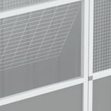 Kavez za ptice sivi 215 x 78 x 200 cm od pocinčanog čelika 172345