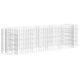 Gabionska povišena gredica od pocinčanog željeza 190x50x50 cm 152025