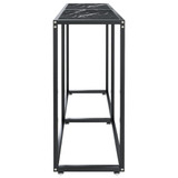 Konzolni stol boja crnog mramora 140x35x75,5 cm kaljeno staklo 331677 Konzolni stol boja crnog mramora 140x35x75,5 cm kaljeno staklo 331677