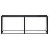 Konzolni stol crni 200 x 35 x 75,5 cm od kaljenog stakla 331687 Konzolni stol crni 200 x 35 x 75,5 cm od kaljenog stakla 331687