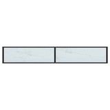 Konzolni stol boja bijeli mramor 220x35x75,5 cm kaljeno staklo 331692 Konzolni stol boja bijeli mramor 220x35x75,5 cm kaljeno staklo 331692
