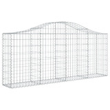 Lučne gabionske košare 4 kom 200x30x80/100 cm pocinčano željezo 3145411 Lučne gabionske košare 4 kom 200x30x80/100 cm pocinčano željezo 3145411