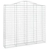 Lučne gabionske košare 4 kom 200x30x180/200cm pocinčano željezo 3145516 Lučne gabionske košare 4 kom 200x30x180/200cm pocinčano željezo 3145516