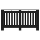 Pokrov za radijator crni 152 x 19 x 81 cm MDF 288177