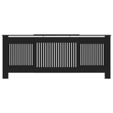 Pokrov za radijator MDF crni 205 cm 325548