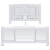 Pokrov za radijator MDF bijeli 205 cm 325551