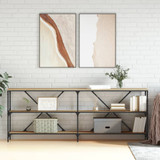 Konzolni stol boja hrasta sonome 200x30x75 cm od drva i željeza 832859 Konzolni stol boja hrasta sonome 200x30x75 cm od drva i željeza 832859