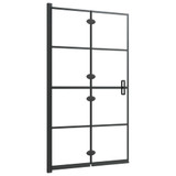 Sklopiva pregrada za tuš ESG 80 x 140 cm crna 150743
