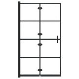 Sklopiva pregrada za tuš ESG 80 x 140 cm crna 150743